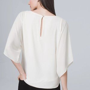 Worn Once- White House Black Market Kimono Blouse-